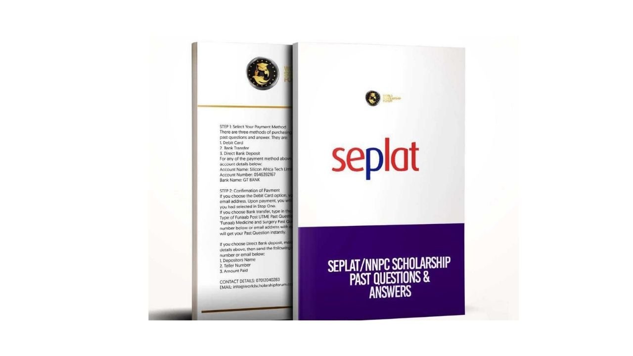 nnpc/seplat scholarship past questions 2021